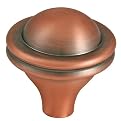 Ultra Hardware Ringed Orb Cabinet Knob - Antique Copper