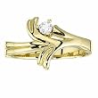 14K Yellow Gold Diamond Ring - 0.10 Ct.
