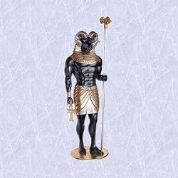 Khnum egyptian god statue life size sculpture New ankh with ankh