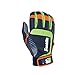 Franklin Sports Adult MLB Shok-Sorb Neo Batting Gloves, Adult Large, Pair, Gray/Navy/Lime