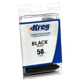Kreg C-BLK Black Plastic Caps - 50 count