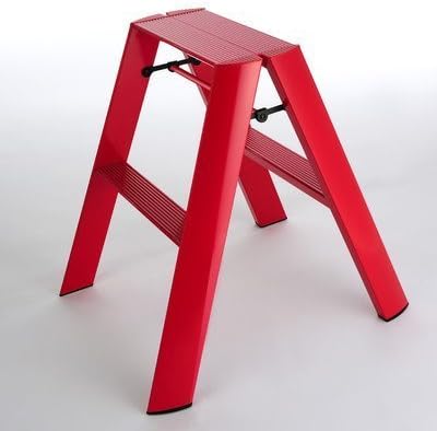 2-Step Aluminum Step Stool with 225 lb. Load Capacity by Lucano