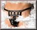 Men's Unique Leather Strap Thong Adjustable Buckle Sides Elastic G-String One Size