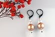 Swarovski Pearl Earring - Powder Almond / Champagne (Coco)
