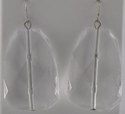 Clear Resin Diamond Cut Teabag Earring