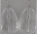 Clear Resin Diamond Cut Teabag Earring