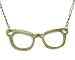 Tdz Bronzed Chic Geek Glasses Necklace