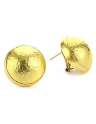 GURHAN "Amulet" Oversize Round Clip Post Earrings