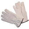 G & F 6050M-3 Premium Split Cowhide Leather Gloves, Straight Thumb, 3-Pair, Medium