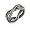 Eve's Addiction Braided Silver and Cable Band- CLEARANCE- FINAL SALE, 7