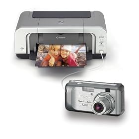 Canon Powershot A410 3.2MP Digital Camera with 3.2x Optical Zoom and Canon PIXMA iP4200... by Canon