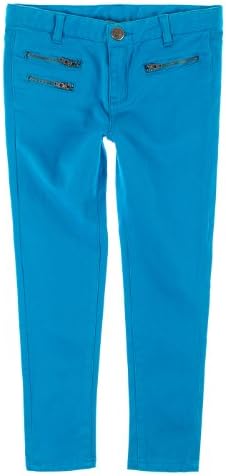 Downeast Girl Girls 7-16 Zip It Colored Pants 12 Turquoise