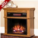 Duraflame Chandler 23" 1000 Sq Ft Oak Portable Fireplace Spectrafire Infrared Heater - 23IF1714-O107
