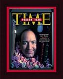 Jeff Bezos - Person of the Year / TIME Cover: December 27, 1999, Framed Art Print by TIME Magazine