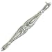 Jewelry : Antique Platinum Diamond Filigree Bar Pin Brooch, circa 1920s