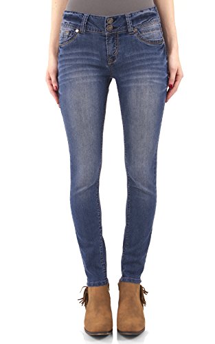 WallFlower Juniors Luscious Curvy Skinny Jeans