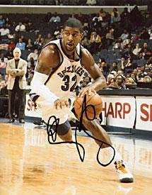 O. J. Mayo Autographed Memphis Grizzlies Basketball 8x10 Photo - Autographed NBA Photos