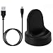 Kissmart Gear S3 Charger, New Version Gear S3 Frontier/Classic Charging Dock for Samsung Gear S3 Frontier/Classic Smart Watch (Black)