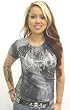 Doctrine Apparel The Claw Ladies studded Rocker Shirt Small - XL