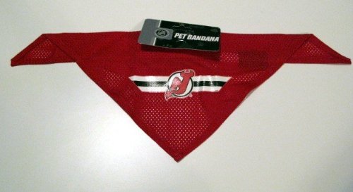New Jersey Devils Pet Dog Hockey Jersey Bandana M/L