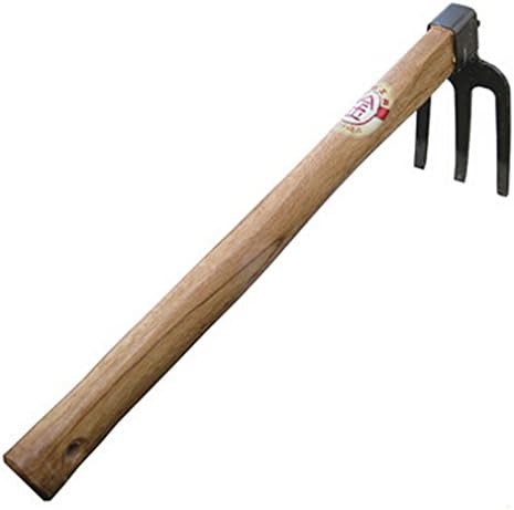 All Steel Rake Mistress Wooden Handle Hoe with Small Area of Land Reclamation Durable Gardening Tools