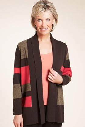 Classic Collection Wool Rich Colour Block Cardigan