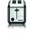 Krups KH722D50 2-Slice Toaster with Removable Crumb Tray, Stainless Steel and Black