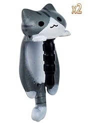 Wireless: niceEshop 2 Pack Gray Cheese Tabby Cat Universal 3.5mm Anti Dust Earphone Jack Plug Cap for iPhone4/4S/5,iPod,iPad,HTC,Samsung - niceeshop