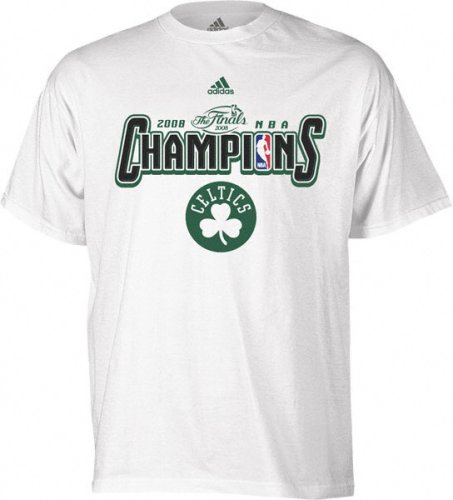 Boston Celtics 2008 NBA Finals Champions Official Locker Room Hat Championship T-shirt