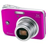 Ex-Pro Bundle: GE A1050 Pink Digital Camera (10.1MP x5 zoom, 2.5 LCD, 1600 ISO, Smile Blink and Face Detection), with Ex-Pro Clam Case, Ex-Pro 2850mAh Batteries and Charger + 2GB SD Card.