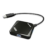 UNITEK Ultra-Mini 4 Port USB 3.0 Hub Compact SuperSpeed for Ultra Book MacBook Air Windows 8 Tablet PC