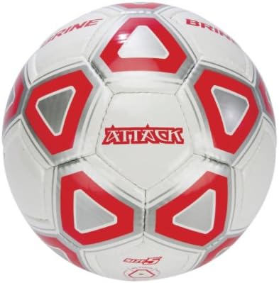 Brine Attack Soccer Ball (Scarlet, 5)