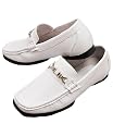 Goodfellas White Italian Style Loafers (Sizes 4  7)
