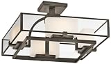 Kichler Lighting 42826OZ 4 Light Isola Convertible Chandelier, Olde Bronze