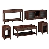 kathy ireland Office by Bush Furniture Grand Expressions Americana Family Work-N-Play Collection, 58-Inch Bundle, Warm Molasses
