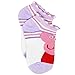 Peppa Pig Little Girls 6 pack Socks (4-6 Toddler, Ballet Pink No Show)