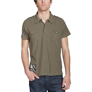 Modern culture Young Men's Slub Military Polo