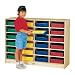 Jonti-Craft 06250JC, 24 Paper-tray Cubbie With Clear Paper-trays