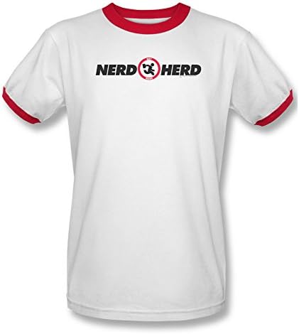 Trevco WBT158B CHUCK/NERD HERD - ADULT RINGER - WHITE/RED - MD