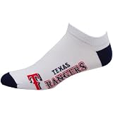 MLB Texas Rangers White Team Logo Ankle Socks
