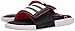 adidas Performance Men's Adissage Comfort Sandal,White/Black/Vivid Red,7 M US