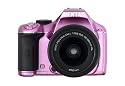 Pentax K-x SLR-Digitalkamera (12,4 Megapixel, 6,8 cm Display, LiveView, HD-Videofunktion) inkl. Objektiv DAL 18-55mm rosa
