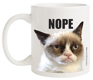 Amazon.com | Ganz Grumpy Cat Coffee Mug, N