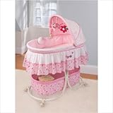Summer Infant Mothe's Touch Soothing Bassinet, Pink/White, 0-4 Months