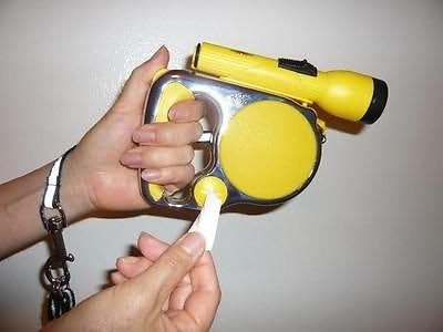 16ft Automatic Retractable Pet Dog Leash With detachable flashlight & 3 baggy