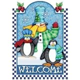 Penguins & Friends Garden Flag