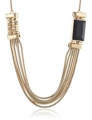 Kenneth Cole New York "Jet" Faceted Rectangle Bead Multi-Chain Necklace, 29"