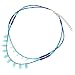 Turquoise Blue Pointy Beaded Tribal Collar Necklace