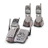 Remanufactured Panasonic KX-TG5453PK 5.8 GHz DSS Cordless Phone with Talking Caller ID, Answering System, and Three Handsets (Silver)