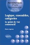 Logiques, ensembles, cat�gories : Le point de vue constructif